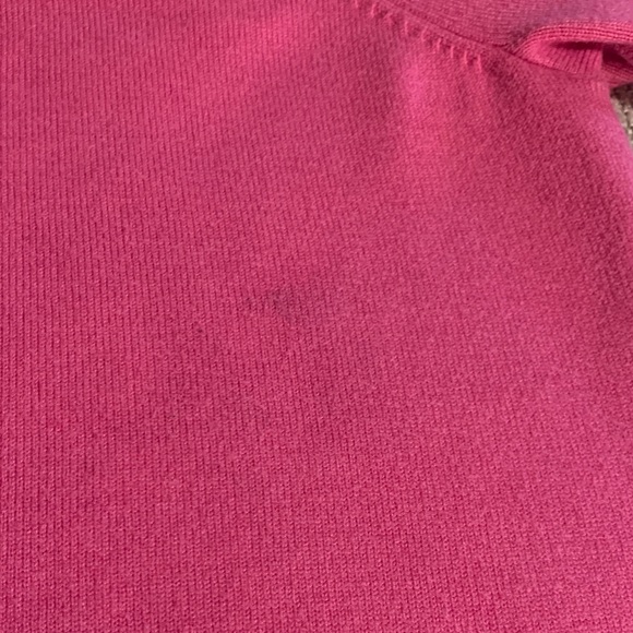 Crown & Ivy Hot Pink Puff Sleeve Sweater Plus 2X – Preppy Feminine Winter Knit - Picture 12 of 16